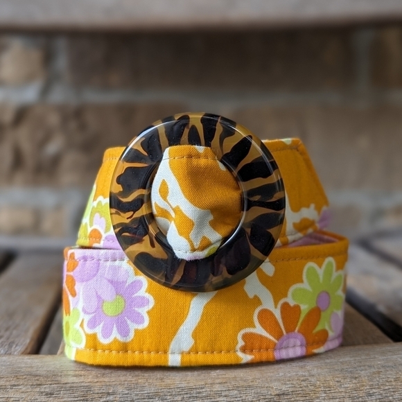 Magical Scraps Retro Floral Colorful Belt - Picture 1 of 6